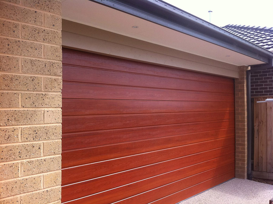 One of our custom garage doors in Melbourne